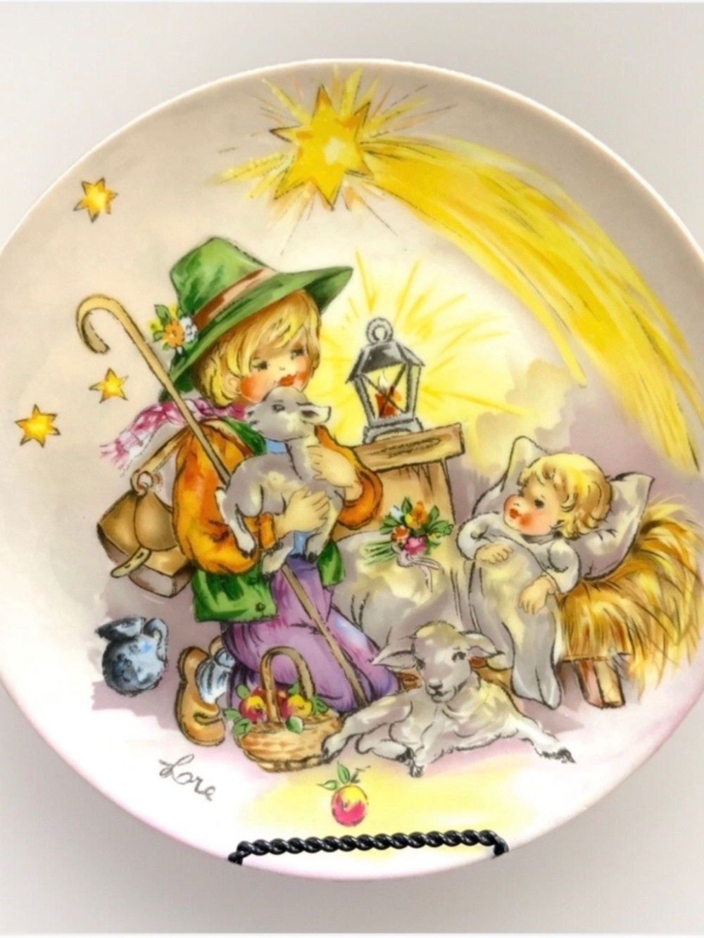 A Midnight Clear Decorative Plate Goebel Lore Christmas in Kinderland 1983